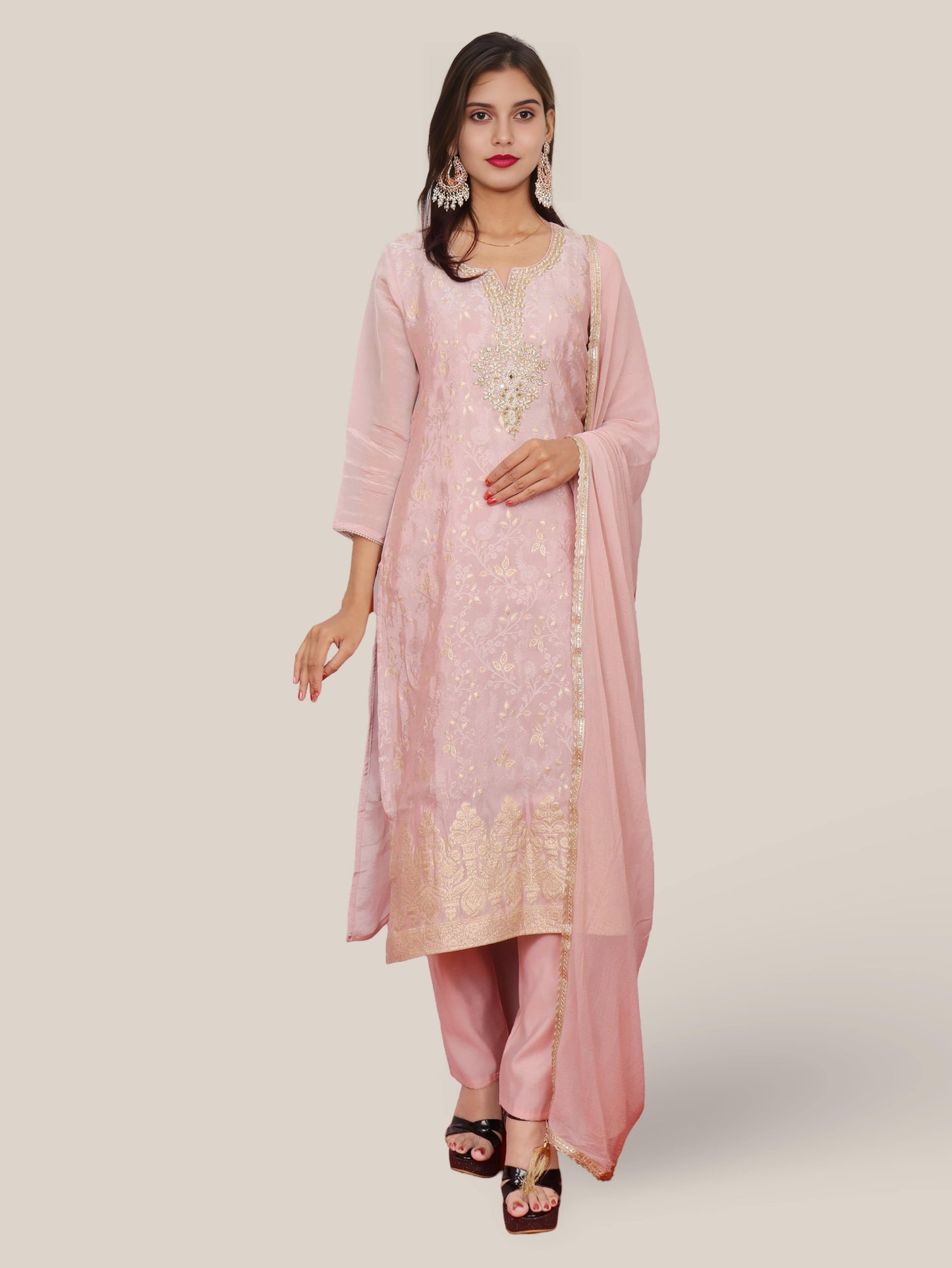 Women's Kurta-Pant & Dupatta Set