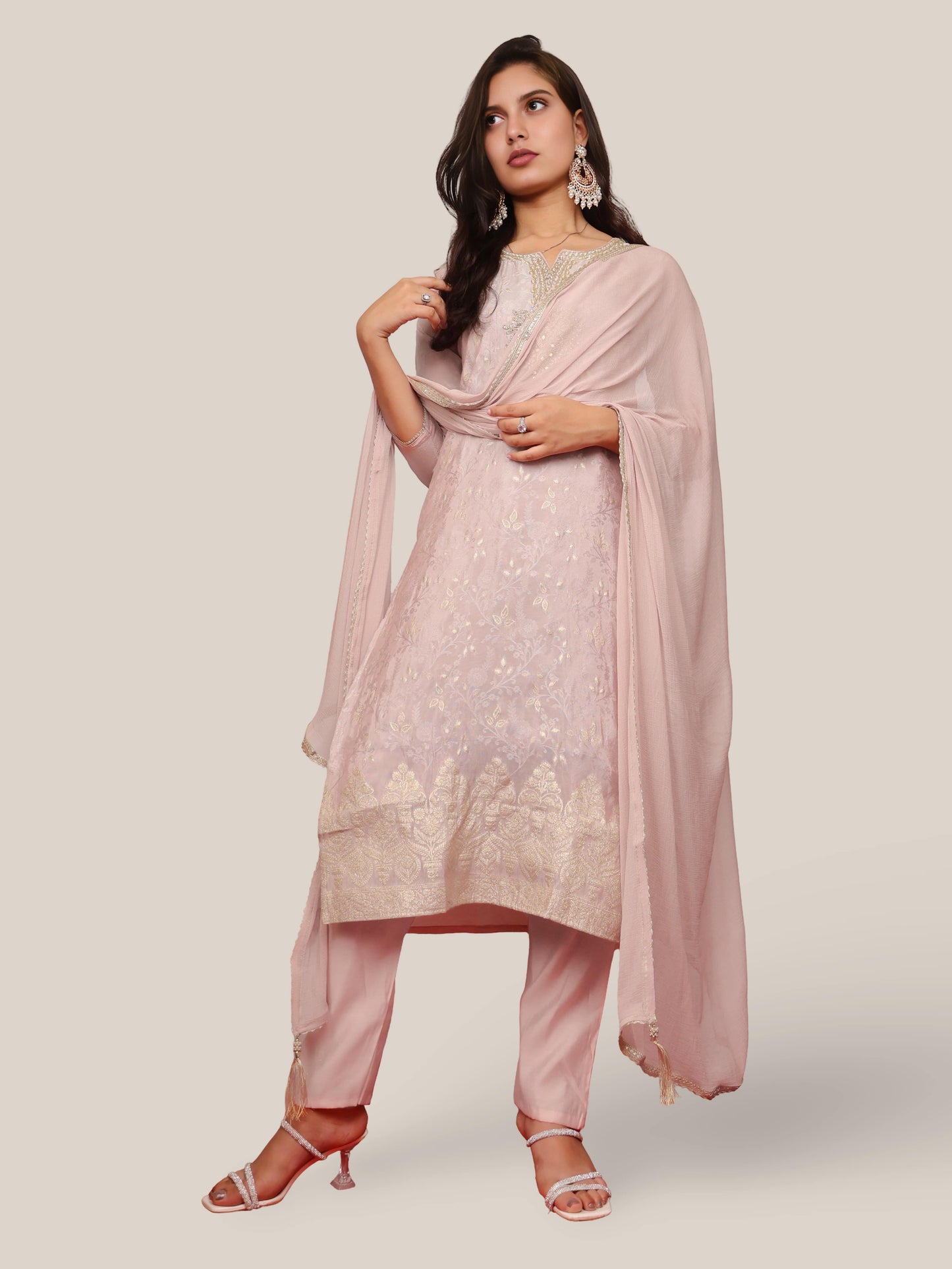 Women's Kurta-Pant & Dupatta Set