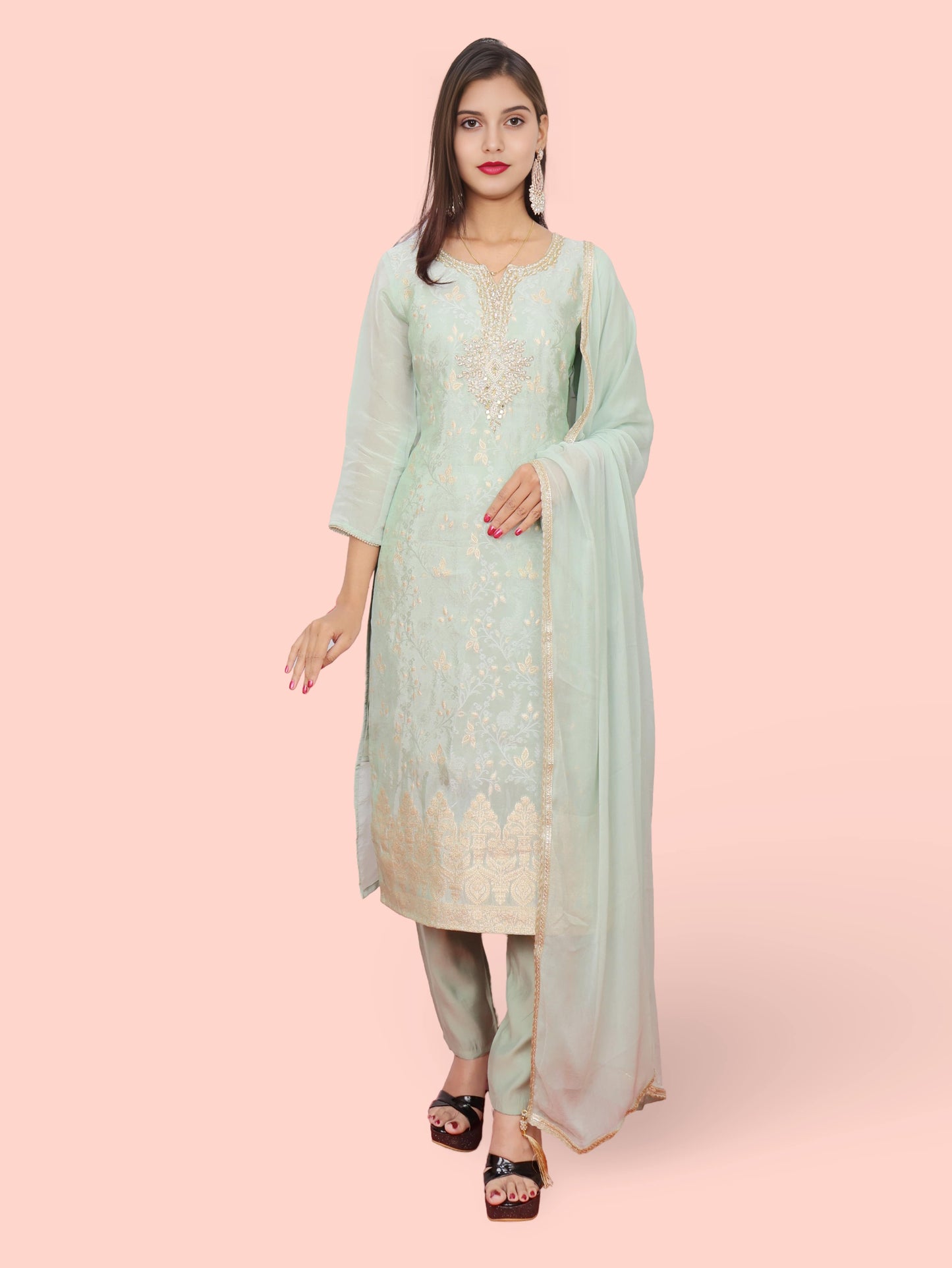 Women's Kurta-Pant & Dupatta Set